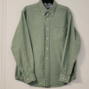 ❣️HP❣️Nautica men's olive casual long sleeve button up shirt size: L